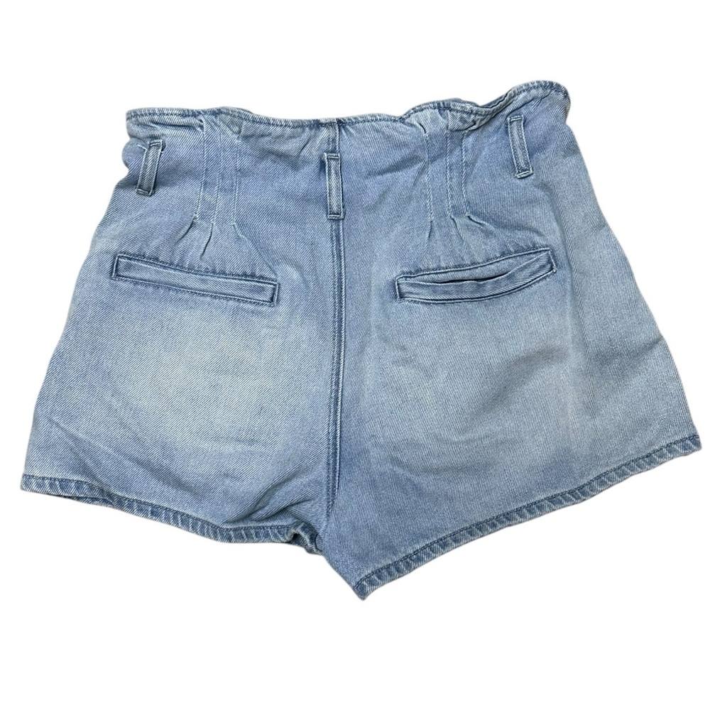 AEO Mom Short Button Fly Paperbag Waist Denim Shorts Blue Light Wash 8‎ - Picture 5 of 11